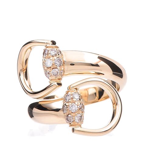 gucci diamond horsebit ring|gucci yellow gold horsebit ring.